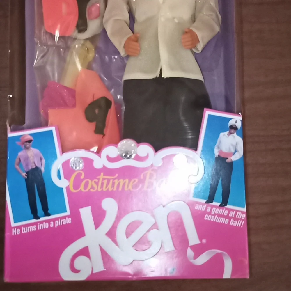Vintage New Mattel 1990 Costume Ball Ken Barbie Doll Pirate Genie Costum…